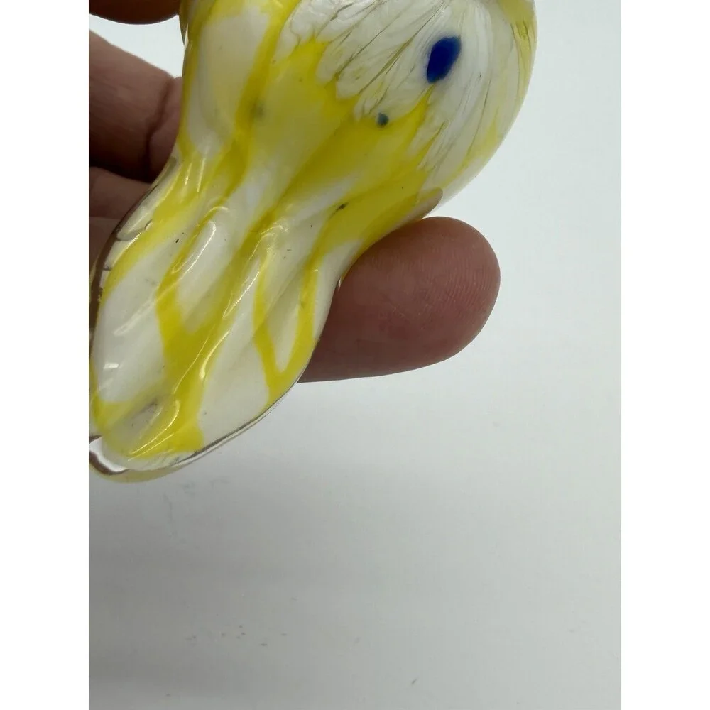 Murano Italy Art Glass Hand Blown Yellow Canary Bird Figurine